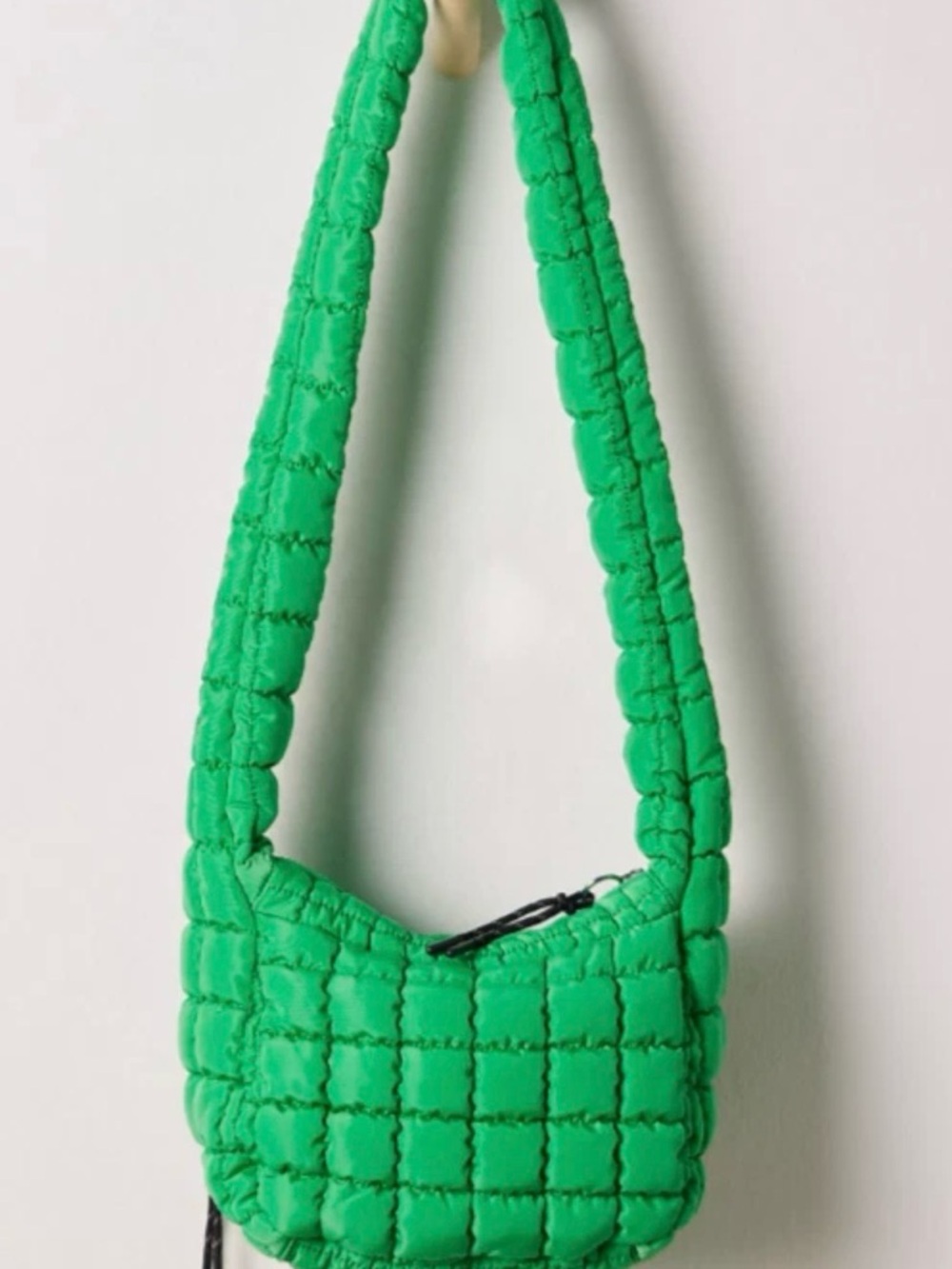 NWT!  FP Movement by Free People Quilted Crossbody Bag Kelly Green